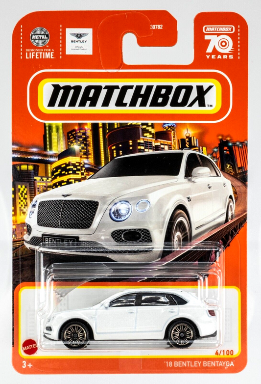 Matchbox 2023 #004/100 '18 Bentley Bentayga, ghost white