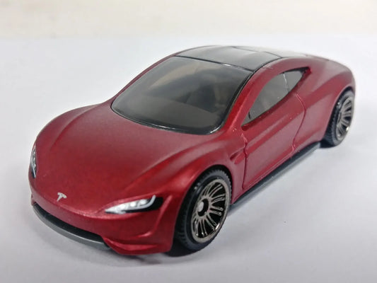 Matchbox 2021 #004/100 Tesla Roadster, NEW/LOOSE, burgundy