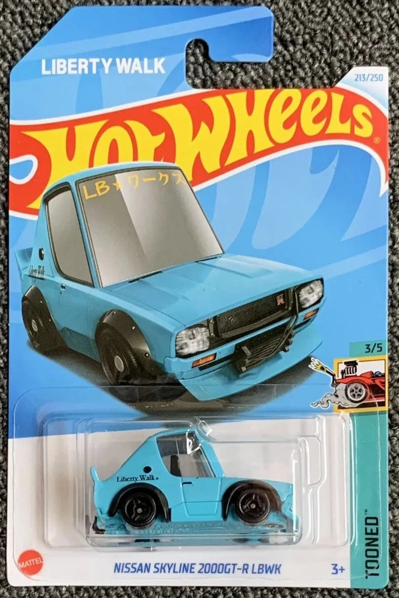 Hot Wheels 2024 #213/250 Nissan Skyline 2000GT-R LBWK, sky blue