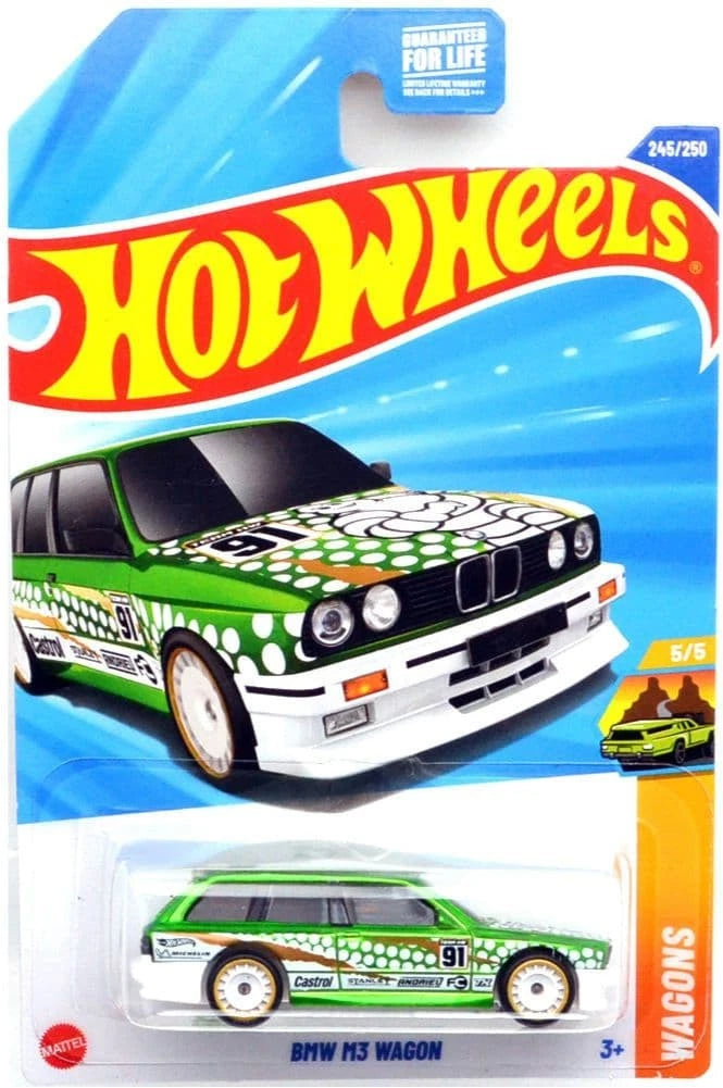 Hot Wheels 2025 #245/250 BMW M3 Wagon, SUPER TREASURE HUNT, spectraflame green