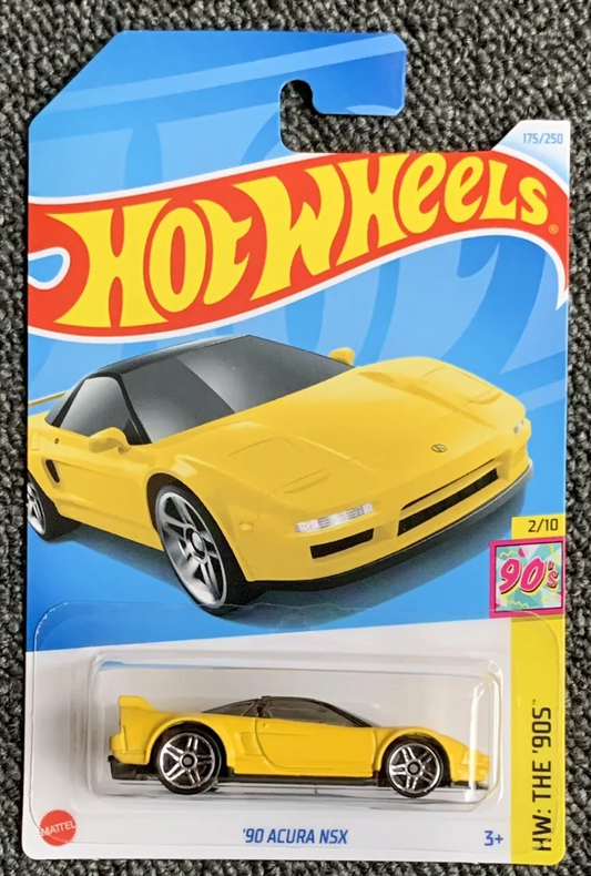 Hot Wheels 2024 #175/250 '90 Acura NSX, yellow