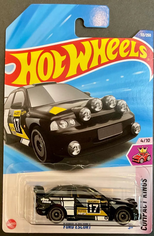 Hot Wheels 2025 #113/250 Ford Escort, black
