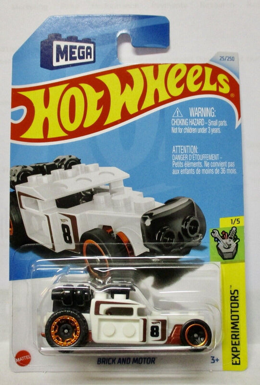 Hot Wheels 2024 #025/250 Brick and Motor, white