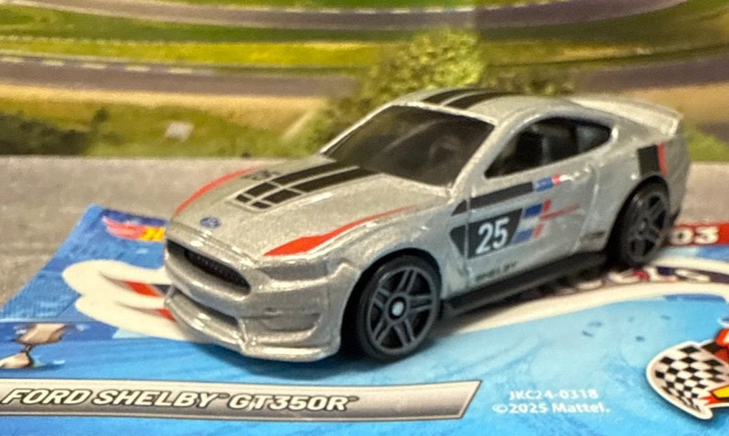 Hot Wheels 2026 Mystery Models (Series 1) 3/10, Ford Shelby GT350R, NEW/LOOSE, grey metalflake