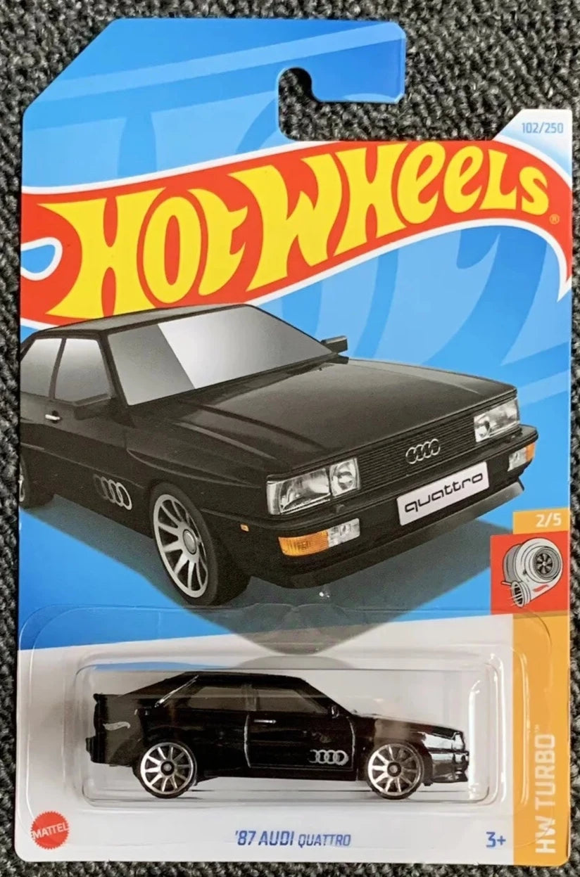 Hot Wheels 2024 #102/250 '87 Audi Quattro, black