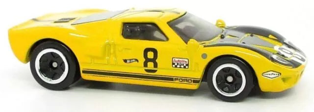 Hot Wheels 2024 #012/250 Ford GT40, NEW/LOOSE, yellow (Kroger exclusive)