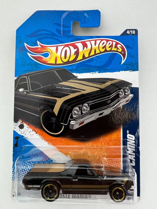 Hot Wheels 2010 Muscle Mania Series 4/10 '68 El Camino, black