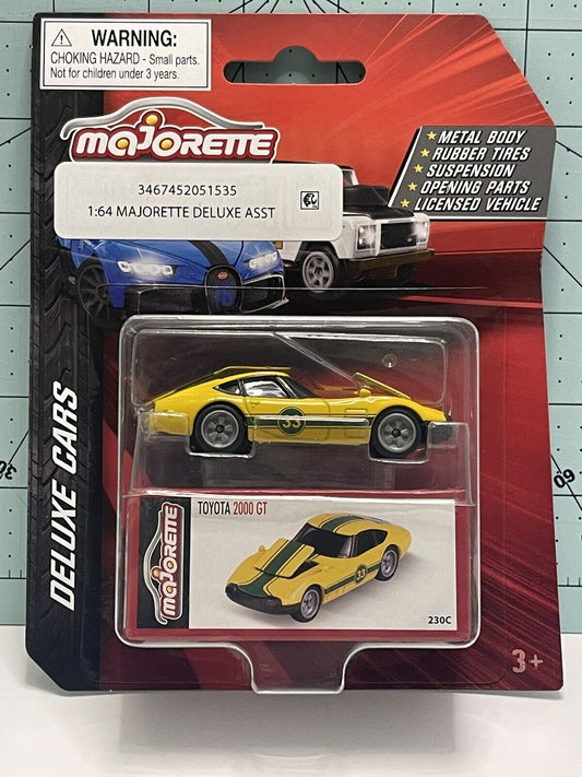 Majorette Deluxe Cars Toyota 2000GT, yellow