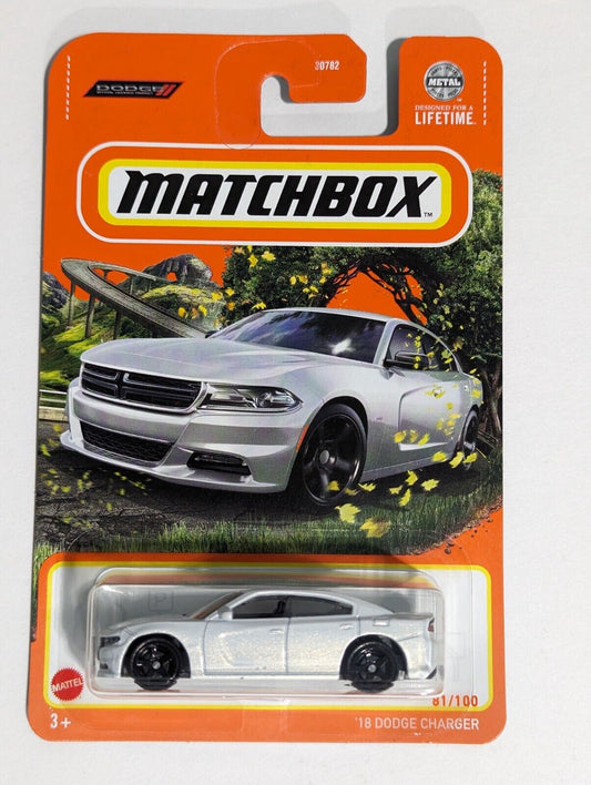 Matchbox 2024 #081/100 '18 Dodge Charger, white
