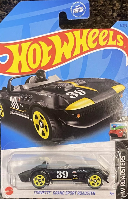 Hot Wheels 2023 #014/250 Corvette Grand Sport Roadster, black