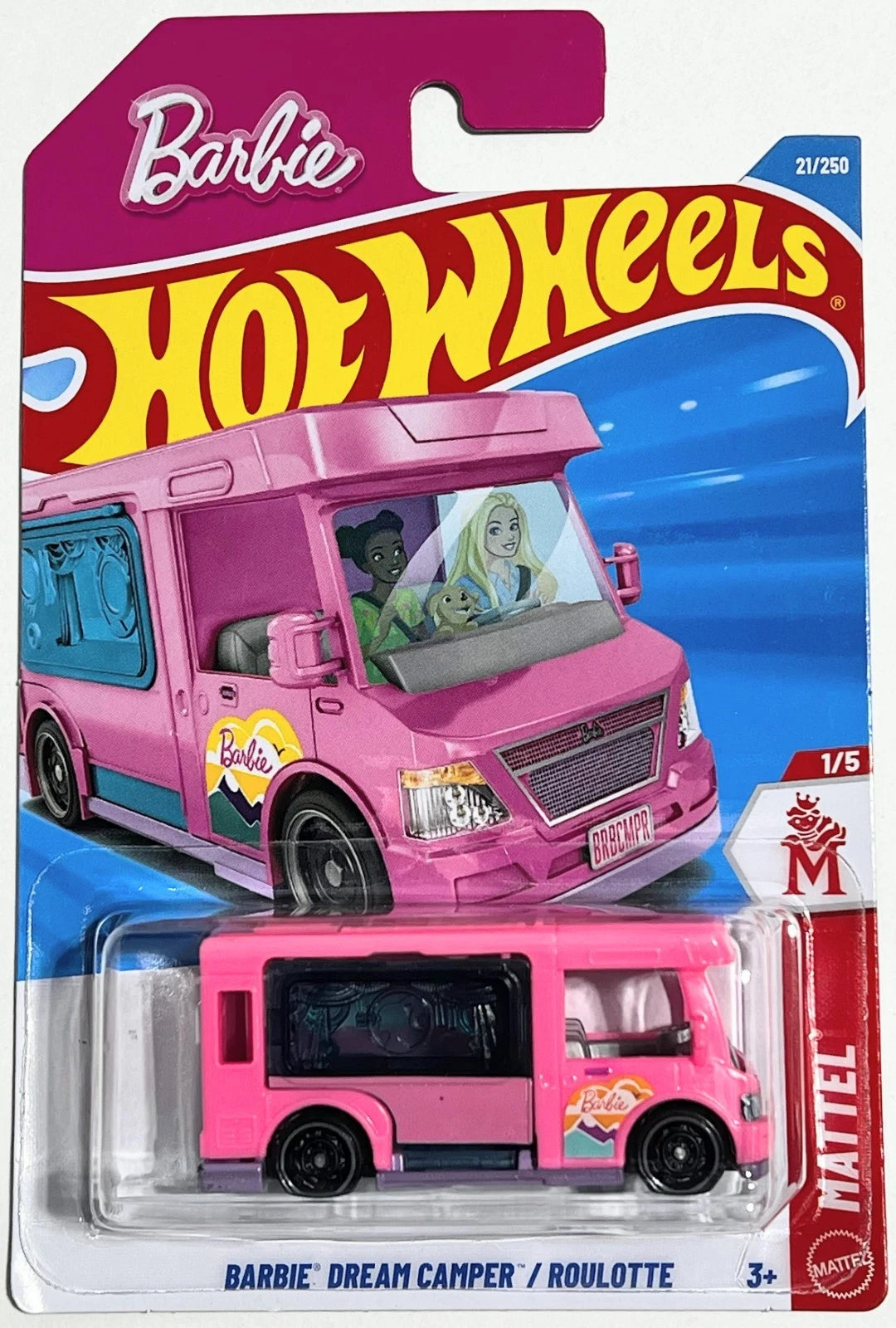 Hot Wheels 2026 #021/250, Barbie Dream Camper, pink