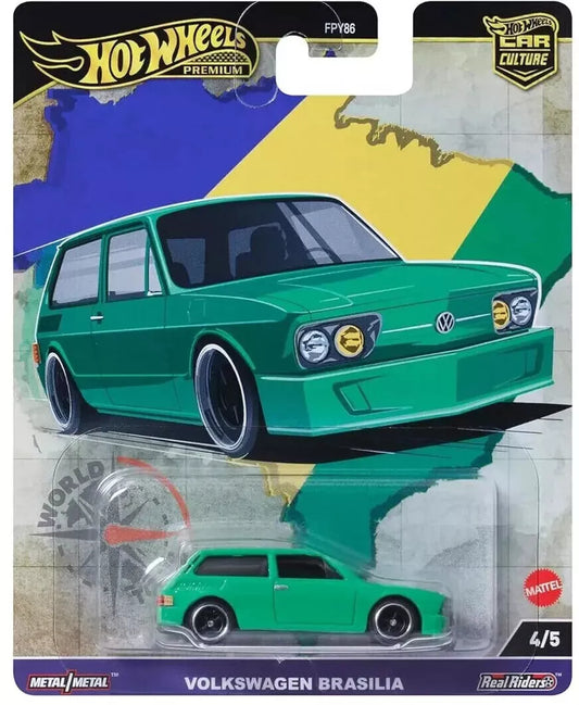 Hot Wheels Premium 2024 World Tour 4/5 Volkswagen Brasilia, green