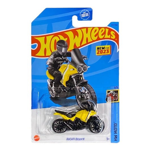 Hot Wheels 2023 #067/250 Ducati DesertX, yellow