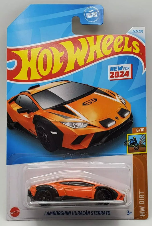 Hot Wheels 2024 #222/250 Lamborghini Huracan Sterrato, orange