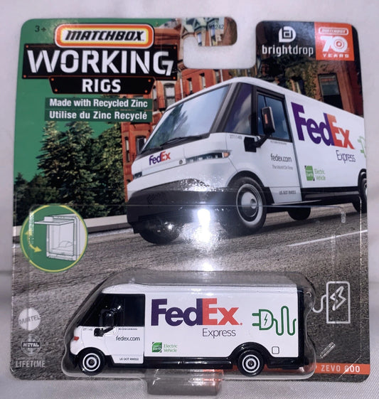 Matchbox 2023 Working Rigs, FedEx GM Brightdrop Zevo 600