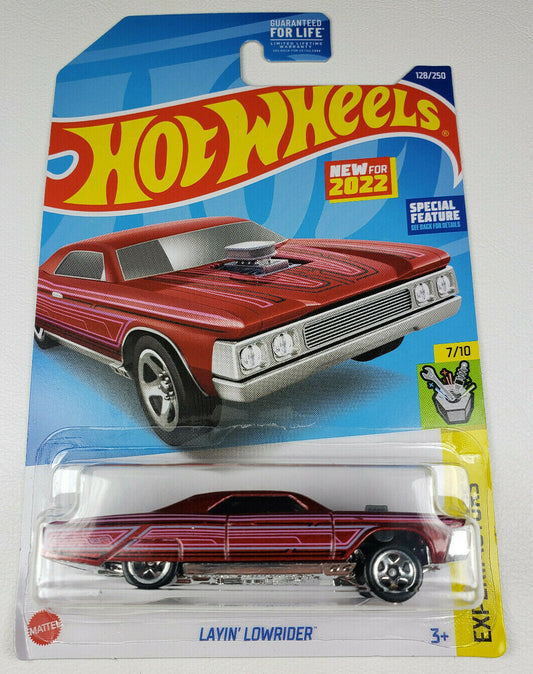 Hot Wheels 2022 #128/250 Layin' Lowrider, multiple color options