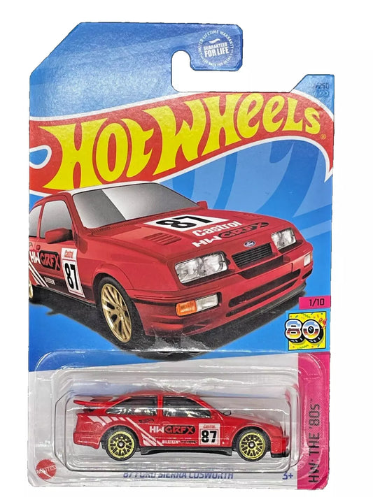 Hot Wheels 2023 #002/250 '87 Ford Sierra Cosworth, red
