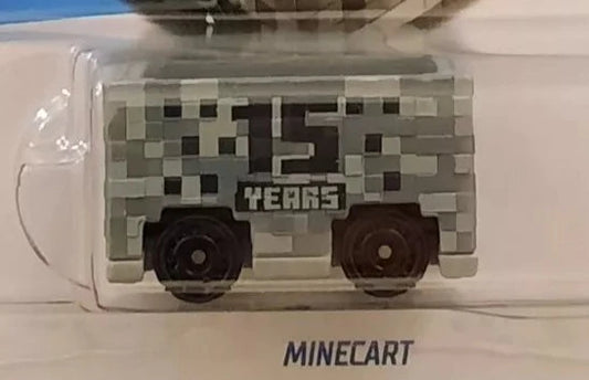 Hot Wheels 2024 #136/250 Minecart, NEW/LOOSE, grey