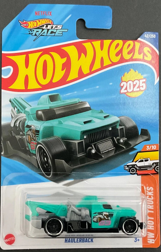 Hot Wheels 2025 #042/250 Haulerback, seafoam green