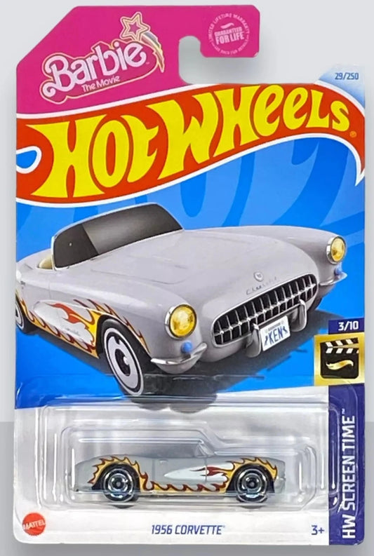 Hot Wheels 2024 #029/250 1956 Corvette, (Ken) primer grey