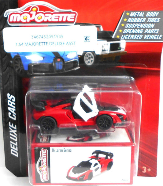 Majorette Deluxe Cars McLaren Senna, red/white/black