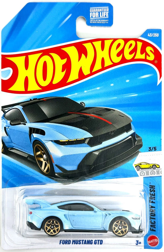 Hot Wheels 2026 #043/250 Ford Mustang GTD, light blue