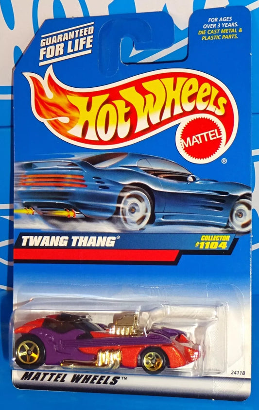 Hot Wheels 1999 #1104 Twang Thang, orange & purple