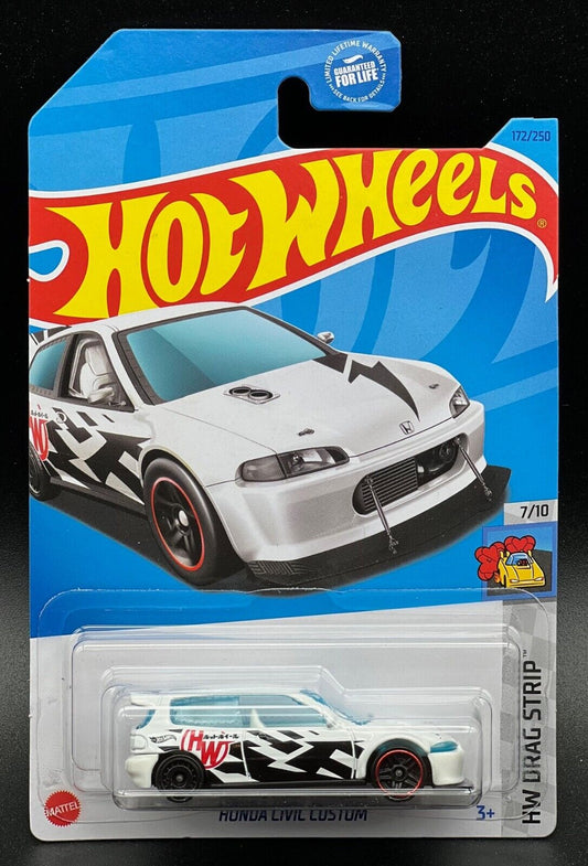 Hot Wheels 2023 #172/250 Honda Civic Custom, white