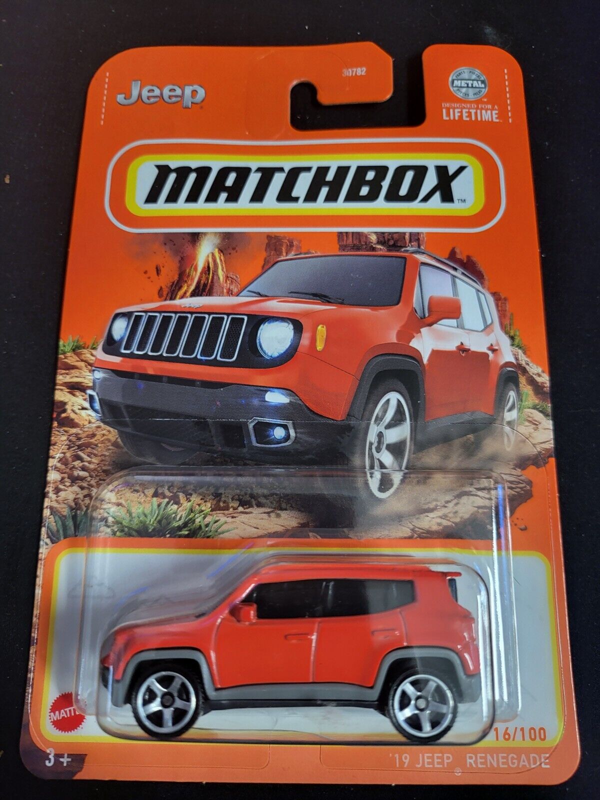 Matchbox 2024 #016/100 '19 Jeep Renegade, orange