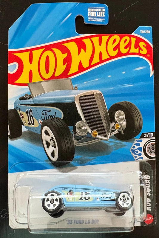 Hot Wheels 2026 #119/250, '33 Ford Lo Boy, blue