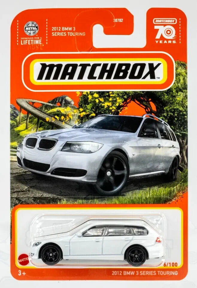 Matchbox 2023 #006/100 2012 BMW 3 Series Touring, white