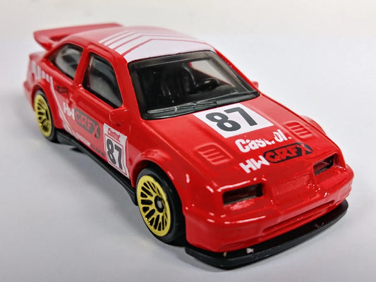 Hot Wheels 2023 #002/250 '87 Ford Sierra Cosworth, NEW/LOOSE, red