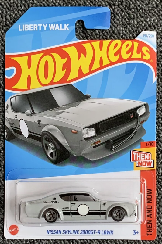 Hot Wheels 2024 #191/250 Nissan Skyline 2000GT-R LBWK, grey
