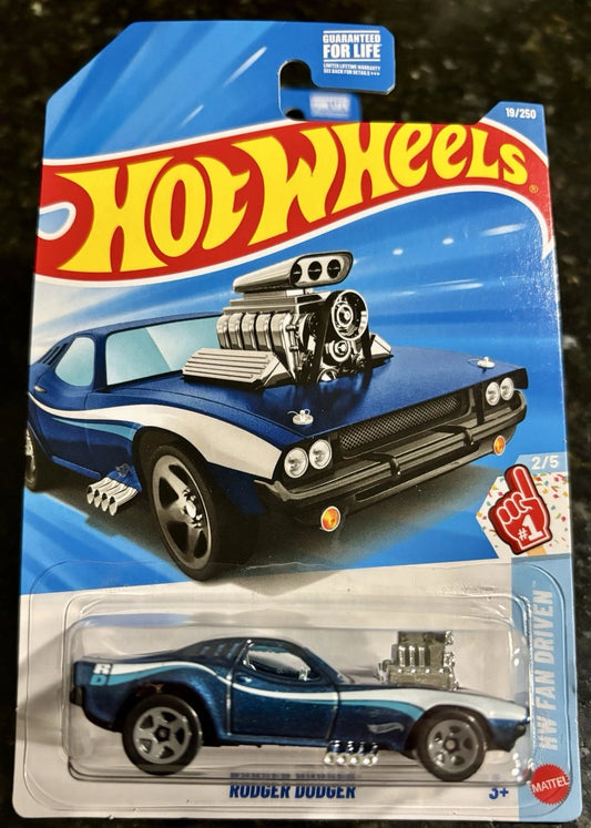 Hot Wheels 2026 #019/250, Rodger Dodger, eBay EXCLUSIVE, blue