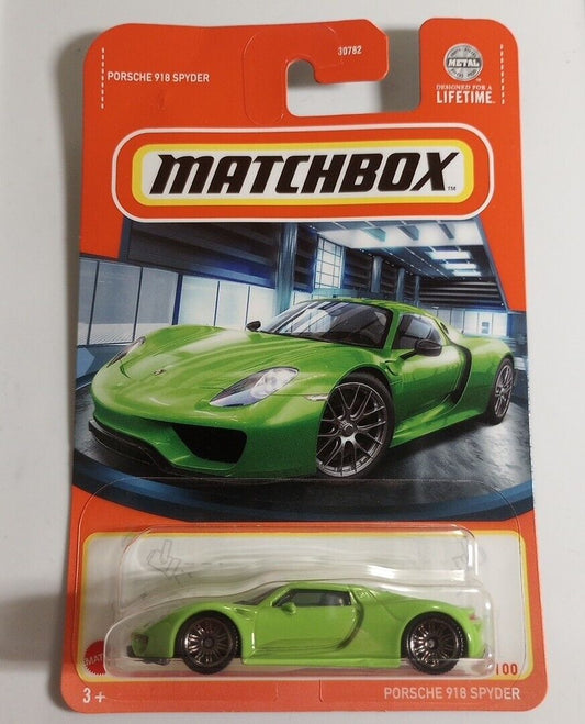 Matchbox 2024 #045/100 Porsche 918 Spyder, lime green
