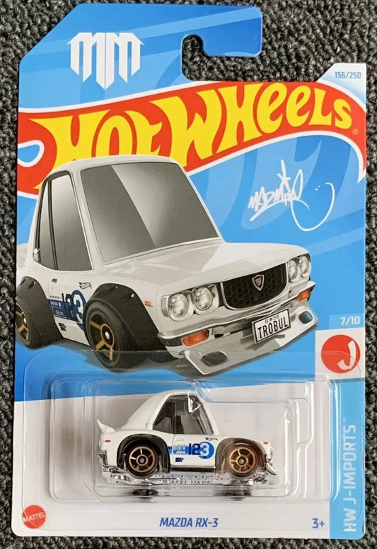 Hot Wheels 2024 #156/250 Mazda RX-3 (Tooned), white