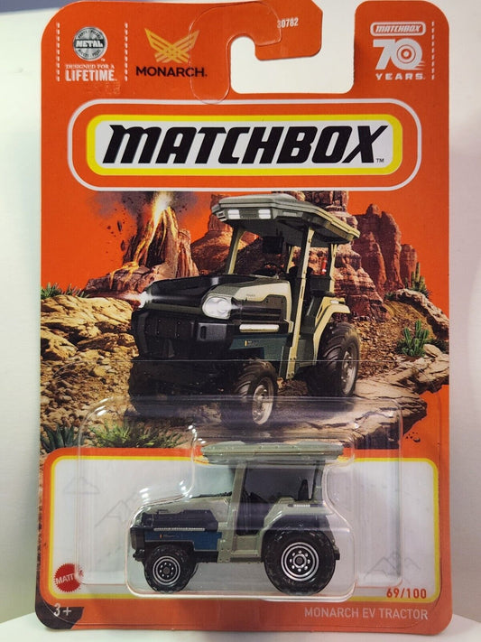 Matchbox 2023 #069/100 Monarch EV Tractor, grey