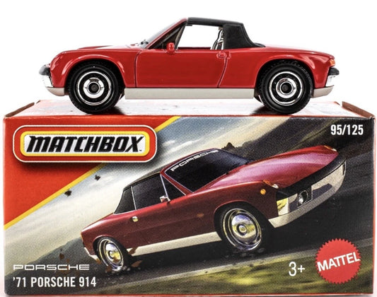 Matchbox 2026 Power Grabs #95/125, '71 Porsche 914, red