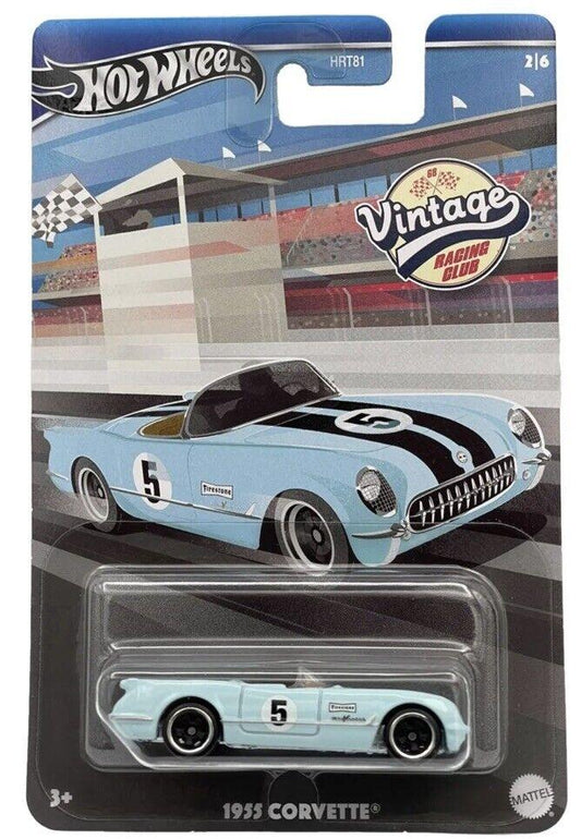 Hot Wheels 2024 Vintage Racing Club Mix A 2/6 1955 Corvette