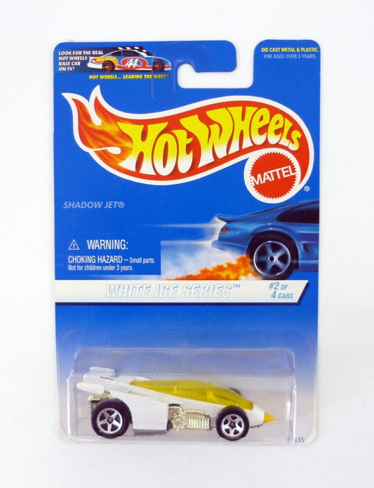 Hot Wheels 1997 White Ice Series #2/4 Shadow Jet, white