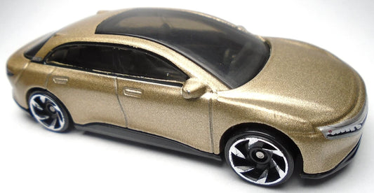 Hot Wheels 2023 #097/250 Lucid Air, NEW/LOOSE, gold