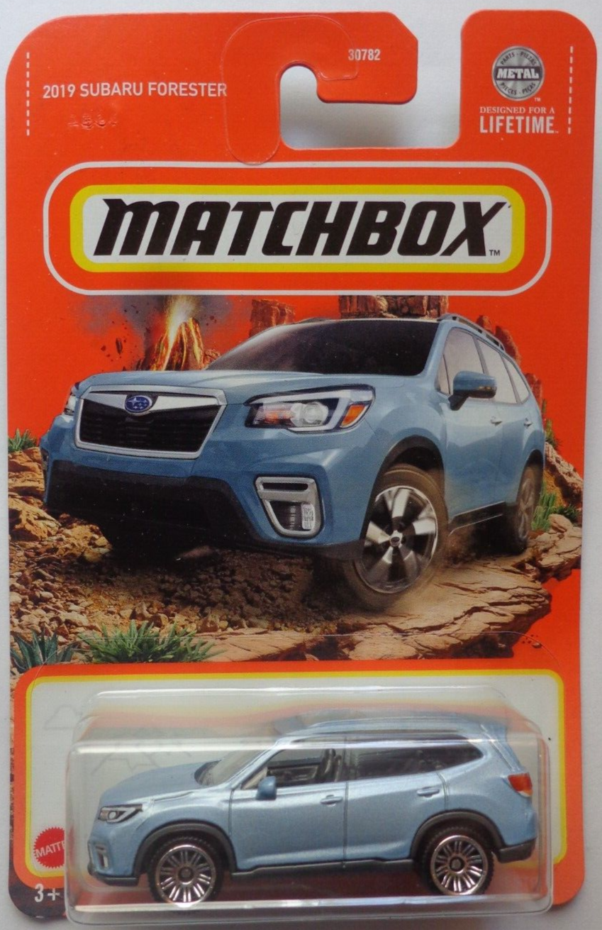 Matchbox 2024 #078/100 2019 Subaru Forester, metalflake light blue