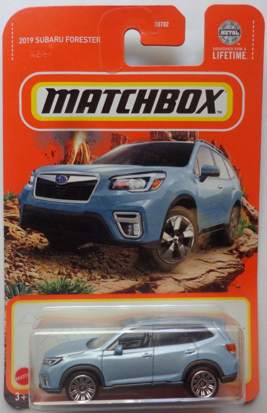 Matchbox 2024 #078/100 2019 Subaru Forester, metalflake light blue