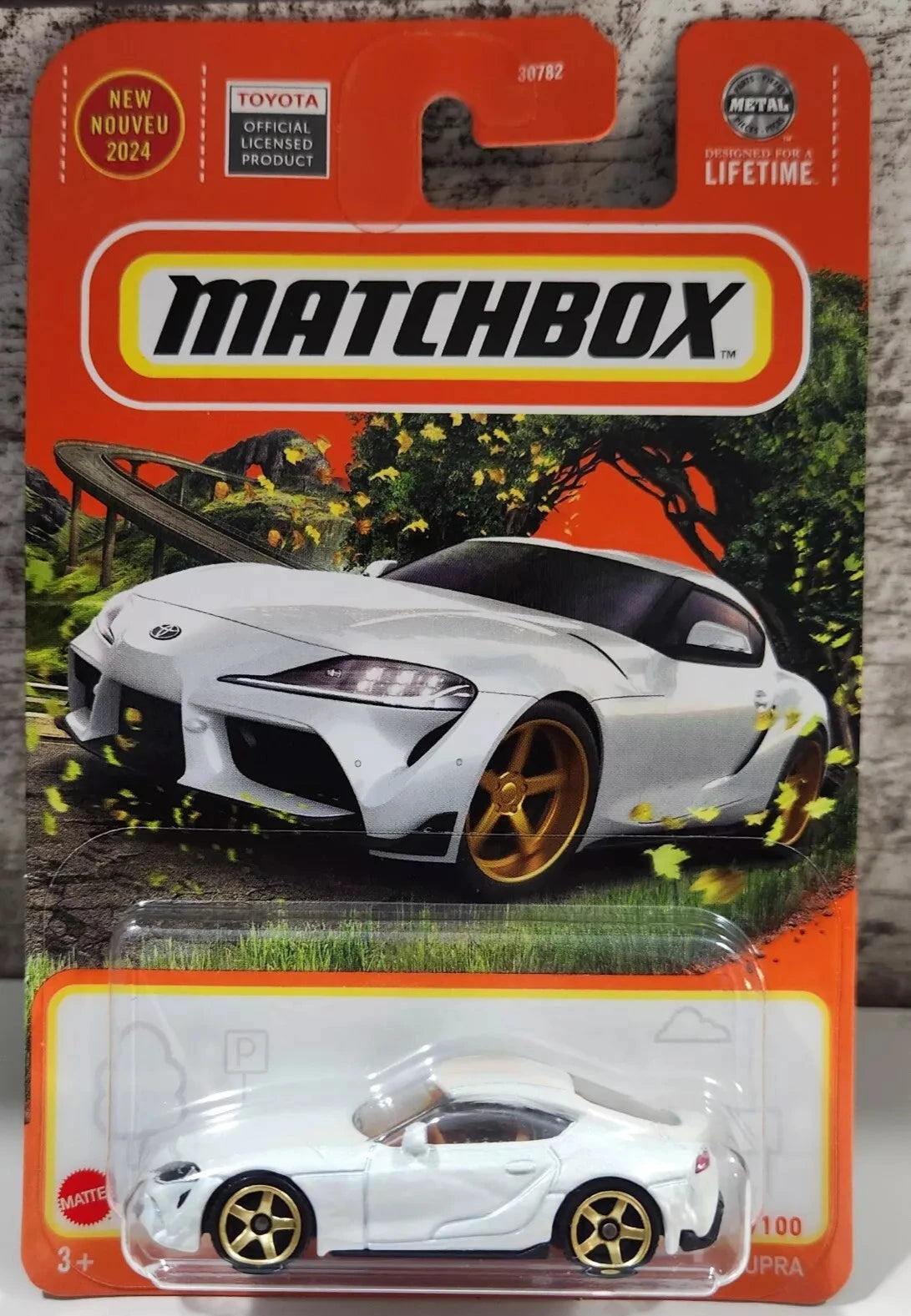 Matchbox 2024 #039/100 2023 Toyota GR Supra, white