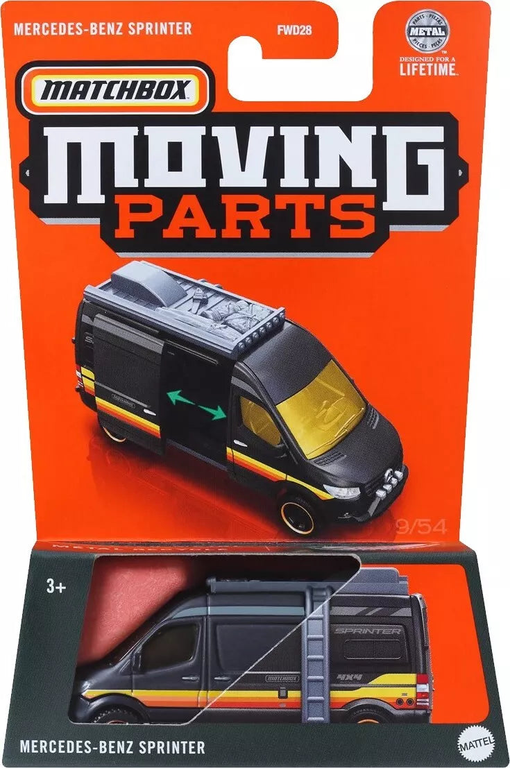 Matchbox 2024 Moving Parts Mercedes-Benz Sprinter, blue