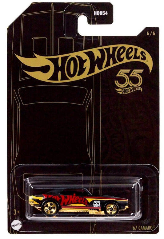 Hot Wheels 2023 55th Anniversary Mix B 6/6 '67 Camaro, black