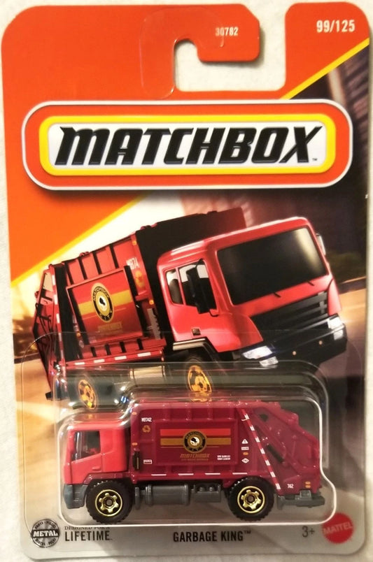 Matchbox 2025 #099/125 Garbage King, red & dark red