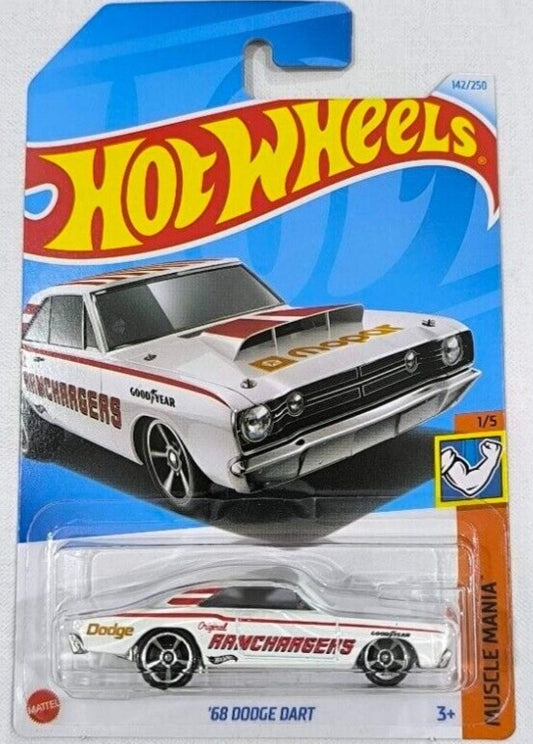 Hot Wheels 2024 #142/250 '68 Dodge Dart, white