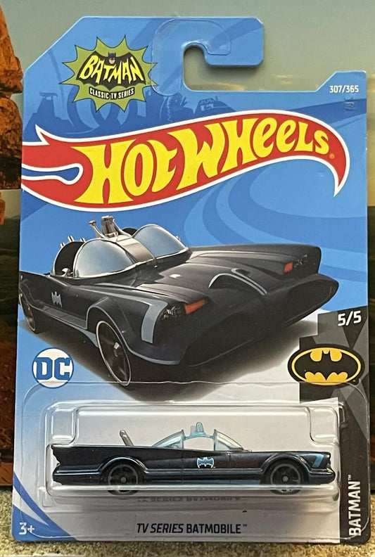 Hot Wheels 2018 #307/365 TV Series Batmobile, metalflake dark blue