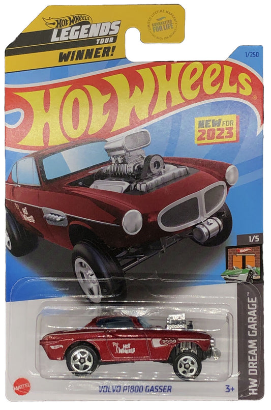 Hot Wheels 2023 #001/250 Volvo P1800 Gasser, maroon